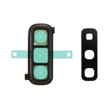 Glass Camera Lens with Bracket Back for Samsung Galaxy Fold Black Cell Phone