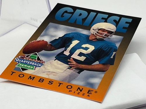 1995 Classic QB Series Tombstone Pizza NFL Card #5 Bob Griese Indianapolis Colts - Picture 4 of 11