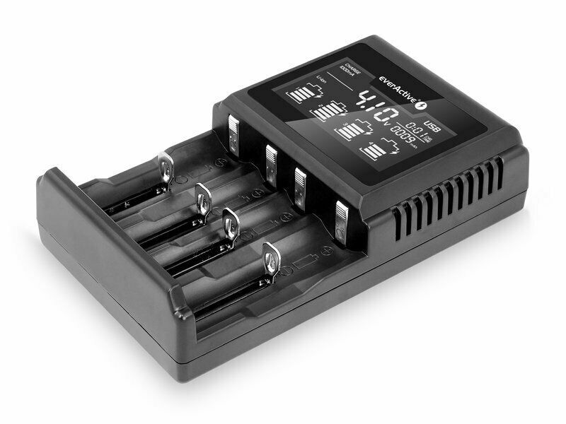 Thumbnail - Everactive Professionell Ladegerät Uc4000 Schwarz Ac100-240v Li-ion