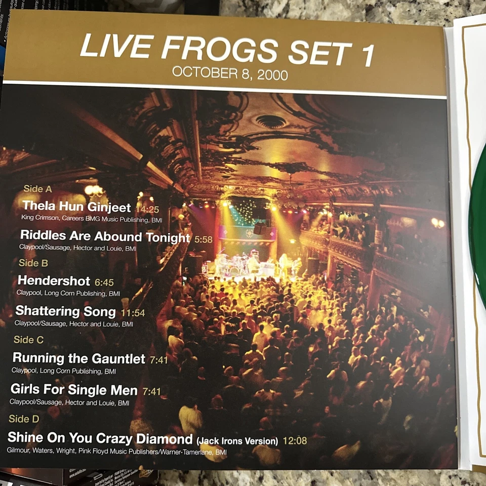 Les Claypool's Fearless Flying Frog Brigade - Live Frogs Sets 1 & 2 - 3xLP Vinyl - Image 4 of 4