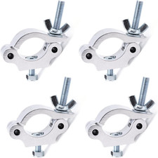 Heavy Duty Aluminum Truss Clamp, 660 Lb, Fits 1.5-2.0 Inch, Pack of 4