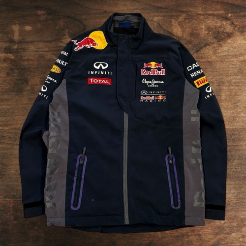 Red Bull Racing Jacket F1 Infinity Pepe Jeans Navy Blue Softshell Jacket Medium - Picture 2 of 8