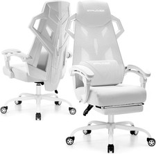 GTPLAYER Gaming Chair Computer Chair with Mesh Back Footrest