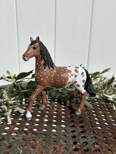 Beautiful OOAK Hand Repainted Schleich Mare Brown And White Appaloosa Milly