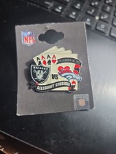 Las Vegas Raiders Vs Denver Broncos Game Day Pin 12-26-2021 Four Aces