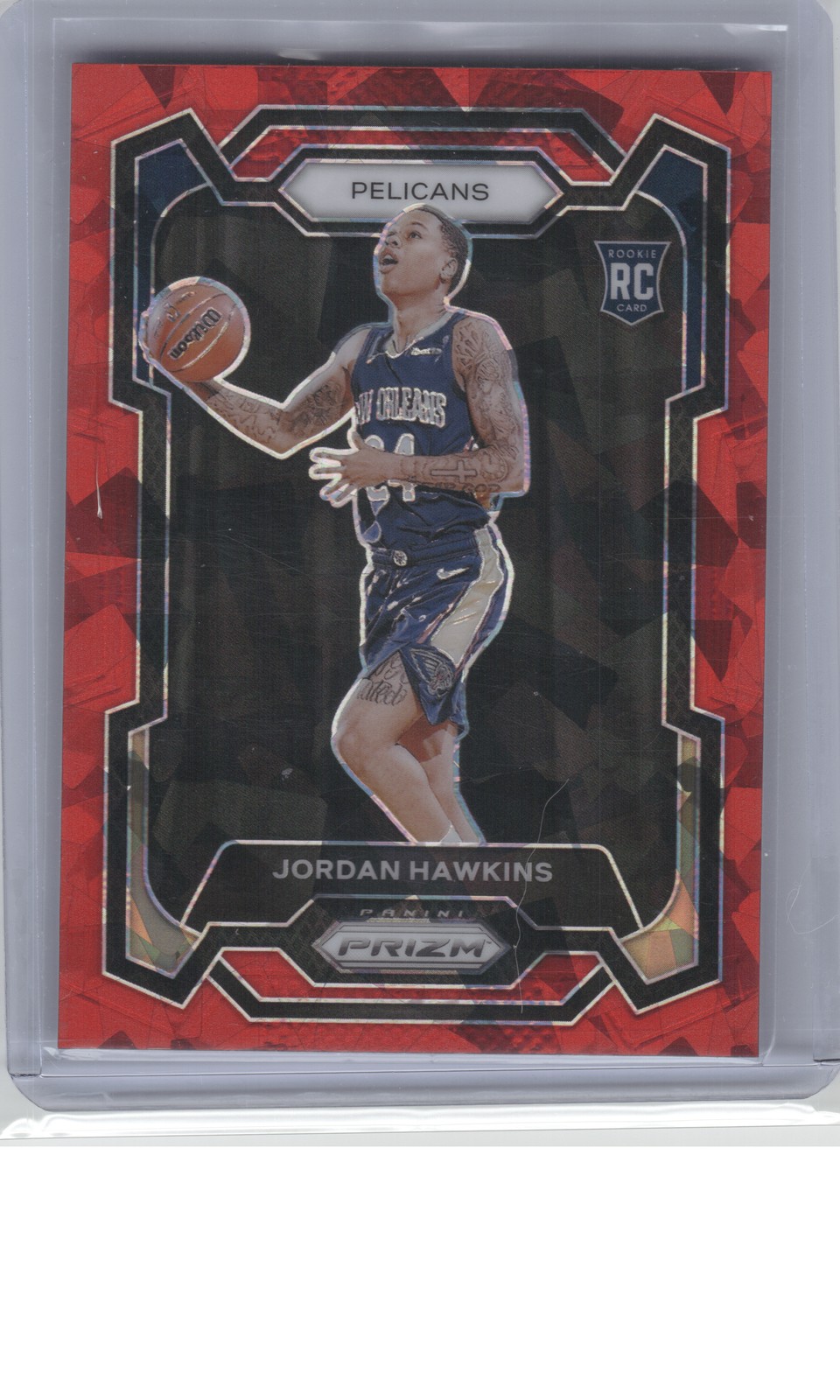 2023-24 Panini Prizm #130 Jordan Hawkins Prizms Red Ice B1R1C51