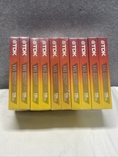 Lot of 10 New Sealed TDK T-120 Minutes HS VHS Tapes 6 hour Premium Quality Blank