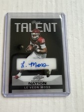 2025 Leaf Pure Talent Le'veon Moss Black Refractor 1/1 AUTO Rookie TEXAS A&M