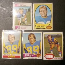 1970 Topps Football Fred Dryer Rookie With Bonus Cards
