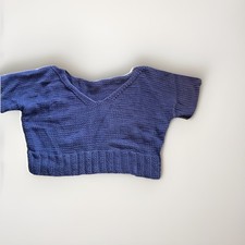 Lounge Oberteil Strick, Lana Grossa Wolle, Wide Fit Damen Navy Self Made Gr. 40,