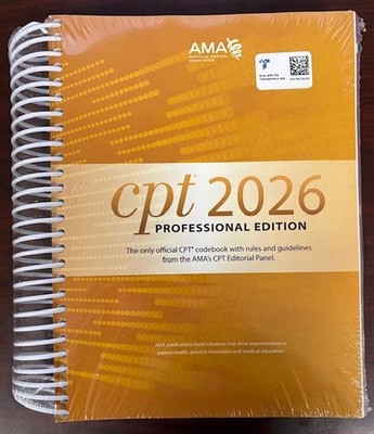 CPT Professional 2026 by American Medical Association Spiral Bound BRAND NEW
