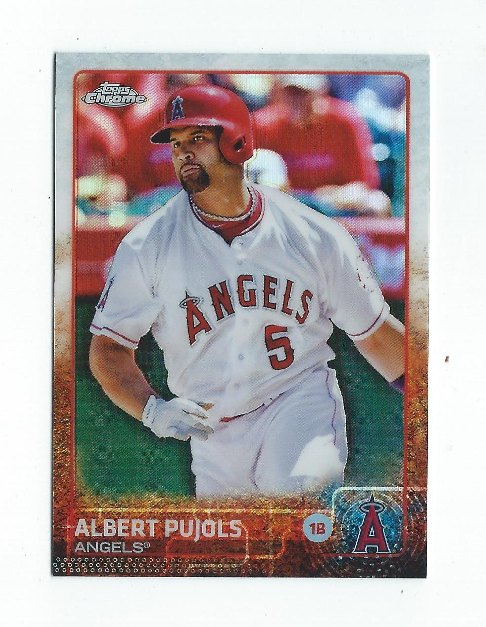 2015 Topps Chrome Refractor #113 Albert Pujols Angels