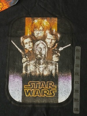 Vintage 90s Star Wars T Shirt 2XL Black 1997 Special Edition NWT