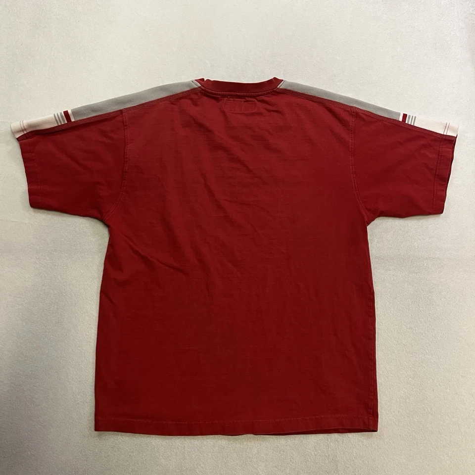 Camiseta De Colección Y2K Point Zero Para Hombre Talla Mediana Cuello en V Roja Surf Skate Grunge Punk Foto 2 de 4