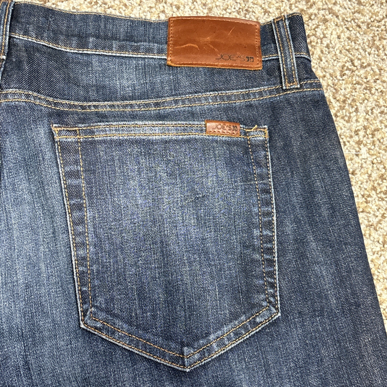 Joes Mens The Classic Straight Leg Jeans 38 (39x34.5) Dark Wash Mid Rise Denim - View 17