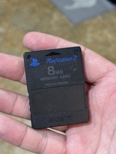 Official Sony PlayStation 2 8 MB Black Memory Card - Genuine OEM Tested
