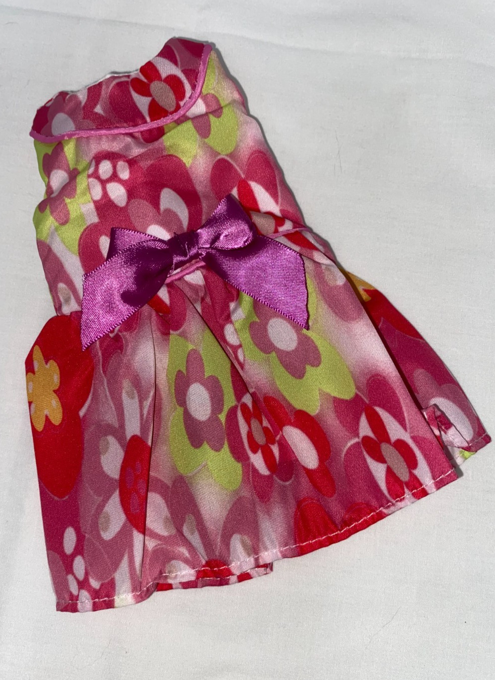 14.5" Pink Floral Print Dress | 14.5" Doll Clothes | Fits 14.5 in Slim Body Doll