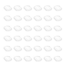 120Pcs 0.59"x0.47" Silicone Clip-on Earring Backs Comfort Earrings Pads Clear