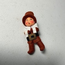 Vintage Annalee Mobilitee Pilgrim Doll '96 Thanksgiving Fall Decor Made in USA