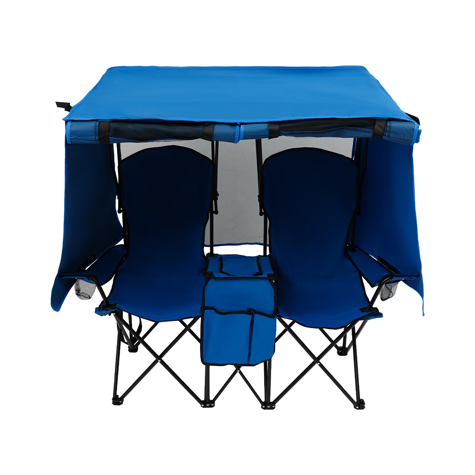 Foldable Picnic Beach Camping Chair With Canopy Shade Outdoor Folding Chair