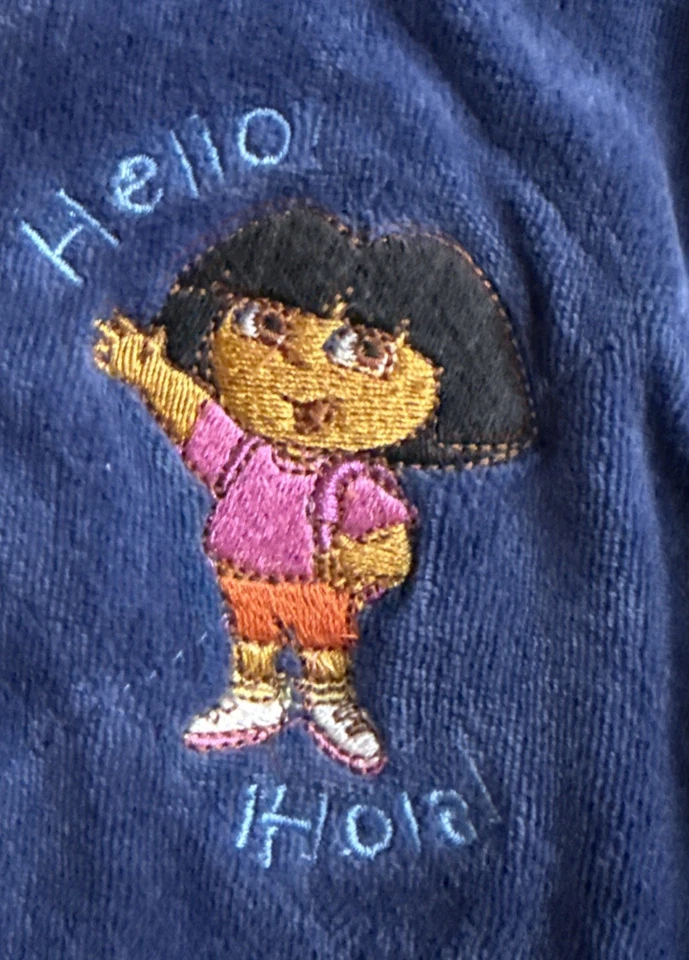Chaleco Acolchado Bordado Vintage Nick Jr Dora La Exploradora Niñas 6 Cremallera Completa 2002 Foto 2 de 4