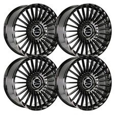 Set-4 Strada Martello 20x8.5 5x1125x115 30mm Gloss Black Wheels Rims 20 Inch