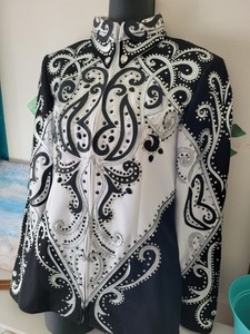 Western Pleasure Show Shirt femme M équitation cheval équitation veste