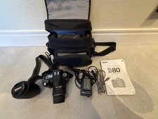 Nikon D80 Camera w/ 18  135mm Lens  55-200mm  Battery Charger - Fully Operable