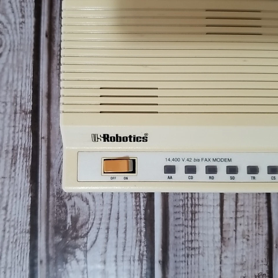 Vtg US Robotics Mac & Fax Sportster Fax Modem 14,400 V.42 CJE-0216 Ships Fast! - Image 3 of 4