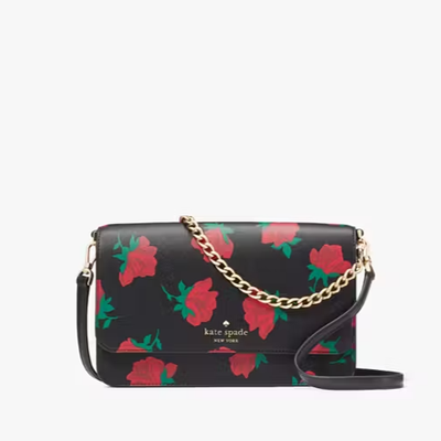 Kate Spade Madison Flap Convertible Crossbody - Rose Toss KE534