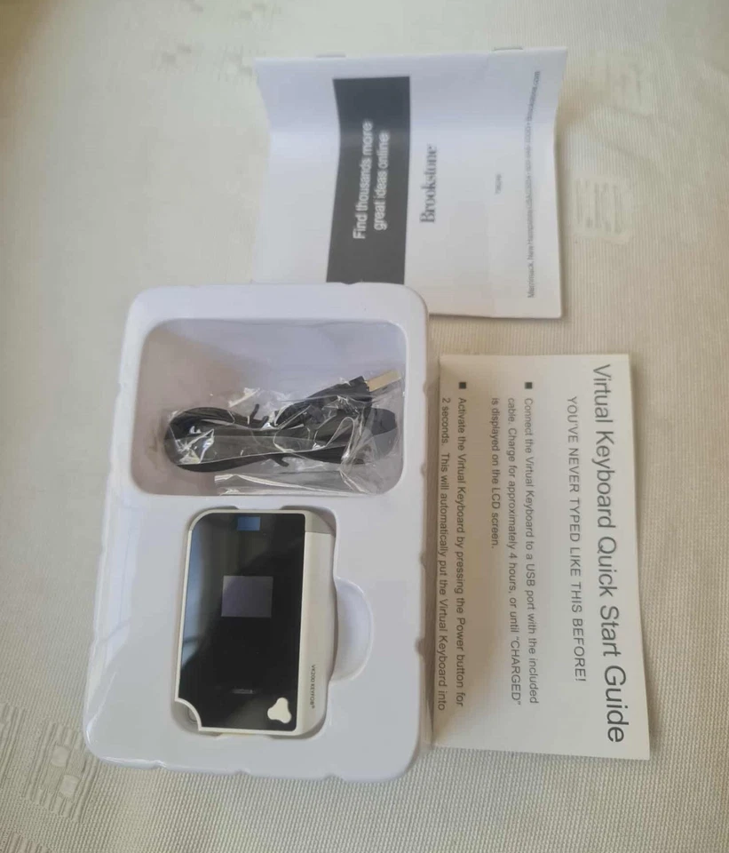 Brookstone CTX (Model: VK200)  BT Virtual Bluetooth Keyboard  - Image 4 of 4