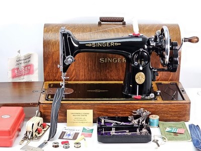 Wunderschöne 1939 Singer 201K HeavyDuty Nähmaschine, gewartet, für Leder, Stoff