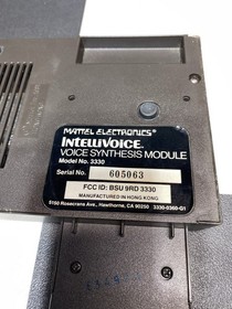 Intellivision Intellivoice Voice Synthesis Module Model # 3330 - UNTESTED