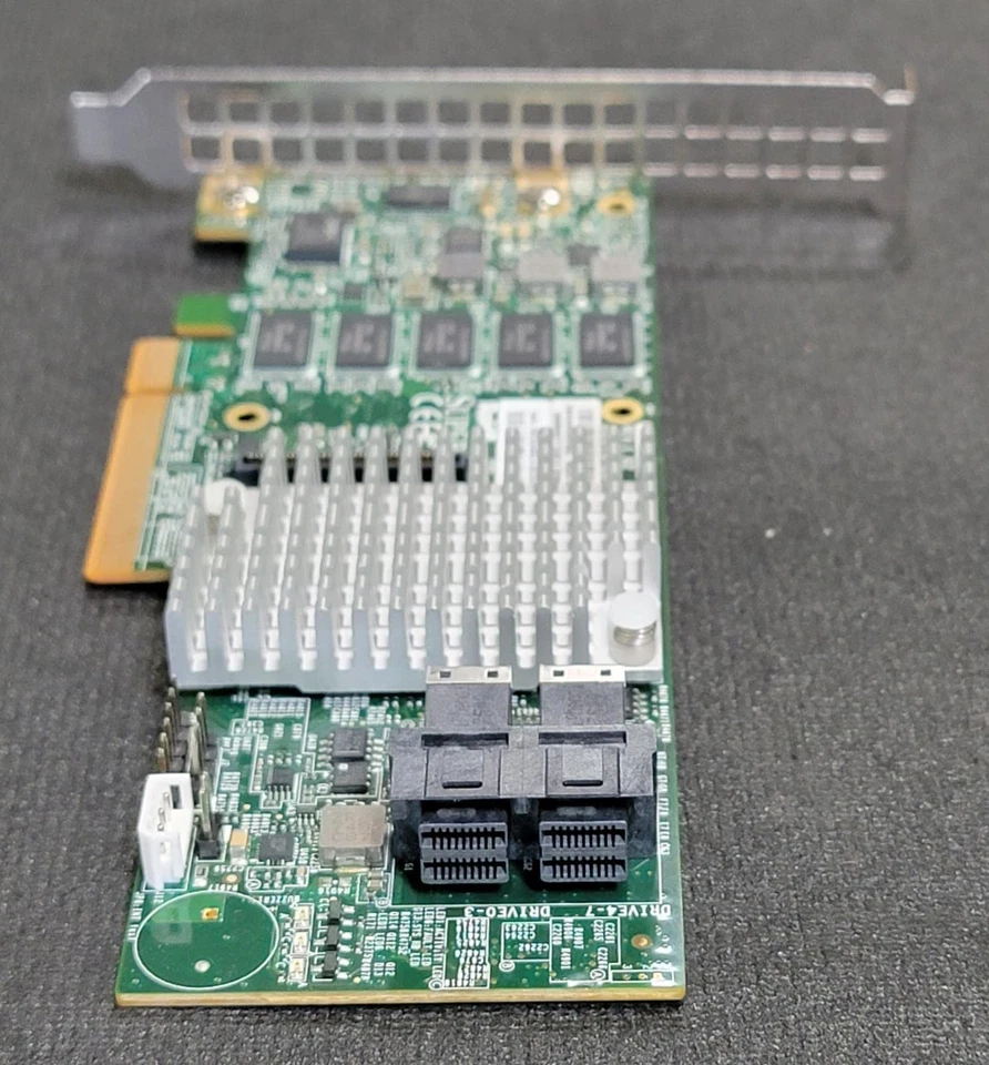 Supermicro AOC S3108L H8IR 16DD RAID Card PCIe 3.0 SATA SAS Low Profile - Image 2 of 4