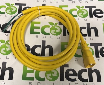 Power Cord C14 M Heavy-Duty, 9.5ft, Yellow