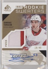 2018-19 SP Game Used Inked Rookie Sweaters 29/49 Dominic Turgeon Patch Auto n1u