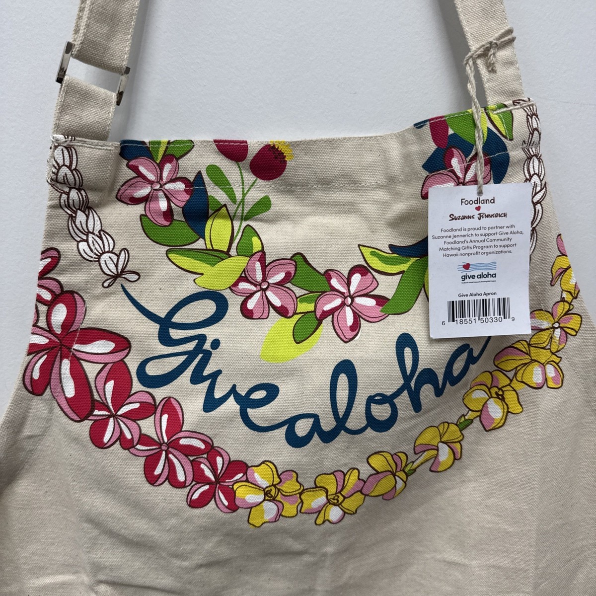Foodland Hawaii X Suzanne Jennerich Canvas Apron Give Aloha 2025