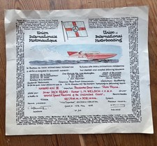 1958 HAWAII KAI III WORLD RECORD 187.75  CERTIFICATE BY UNION OF INT L BOATING 2