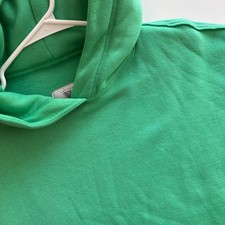 Savage X Fenty Hoodie Womens 12/14 Crop Top Green Pullover Sweatshirt Casual