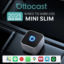 Ottocast Ultra Mini Slim Wireless Carplay Android Auto Adapter *OTA *USB Plug