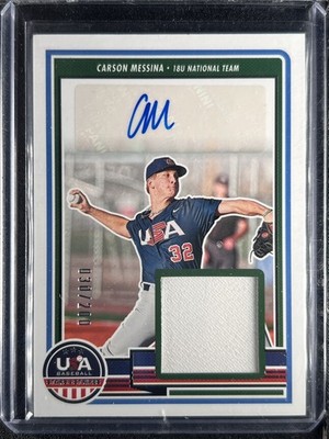 Messina, Carson - 2023 USA Baseball Stars & Stripes - Swatch/Auto - 30/200