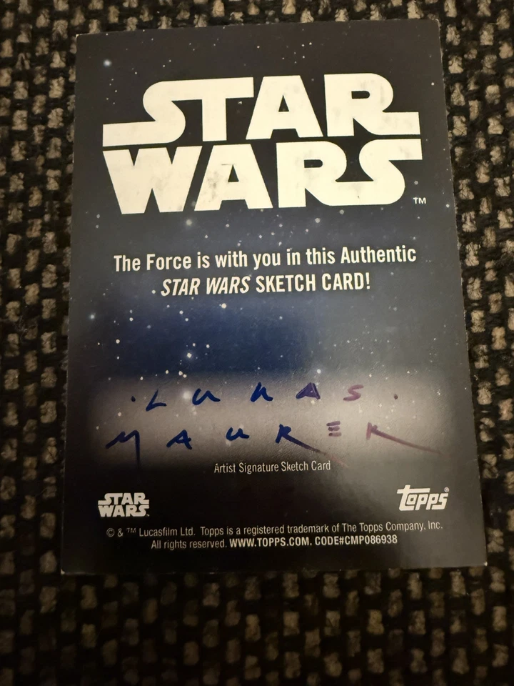 BOCETO 1/1 STAR WARS GALAXY The Mandalorian 2024 de Lukas Maurer Foto 2 de 2