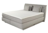 Boxspringbett 180X200 Cm Schlafzimmerbett Doppelbett Bett Federkern Topper Beige