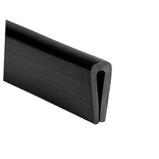 Rubber Edge Trim U Channel PVC Plastic, Metal Sharp Edge Protector 5 Feet Black