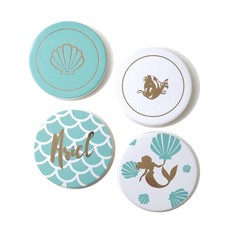 Disney The Little Mermaid 4 Piece Ceramic Coaster Set