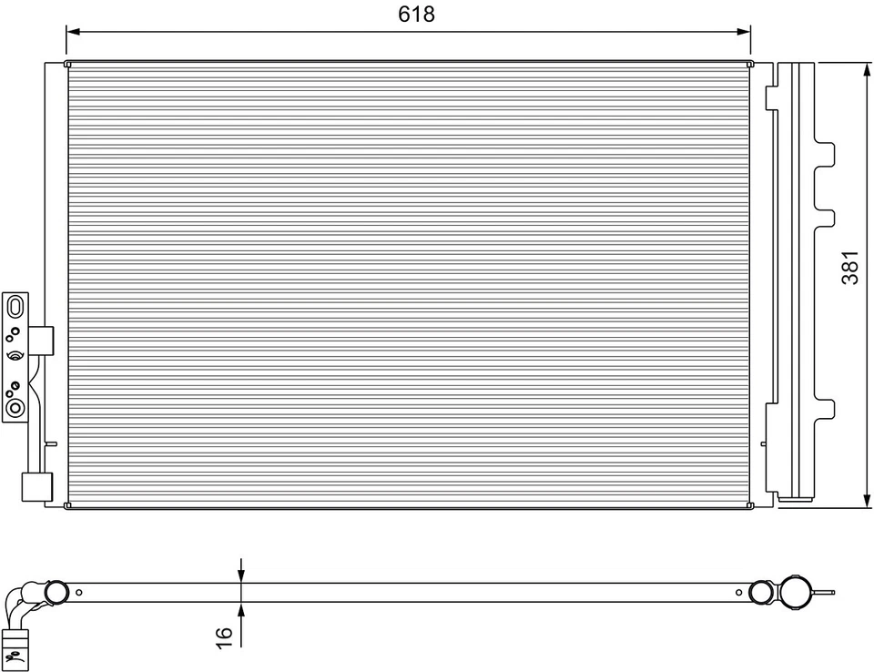 KONDENSATOR KLIMAANLAGE 814386 FÜR BMW X3/SAV/F25/E83 X4/SUV/F26 B47D20CA 2.0L - Image 2 of 4