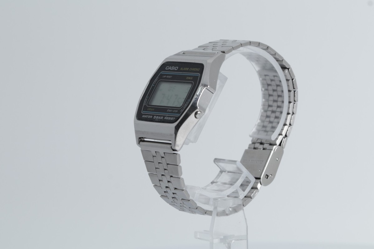 CASIO W-31 Vintage Digital Watch 593 Module Full Stainless