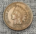 1903 Indian head Cent AU