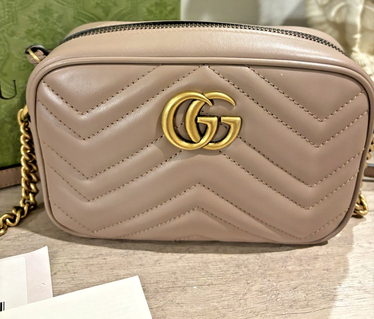 Gucci GG Marmont Mimi Crossbody Camera Bag -Rose- Shoulder Bag