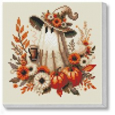 Halloween Ghost Diamond Art Kit with Frame